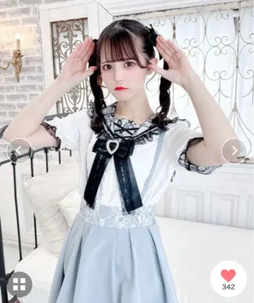 MARS 마즈 스핀들 세일러 블라우스