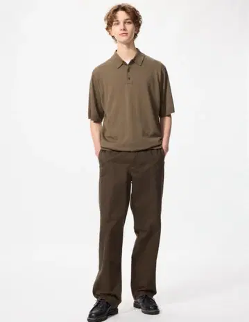 457 [ 새상품 ] UNIQLO 스트레이트 치노 팬츠 다크 브라운 38