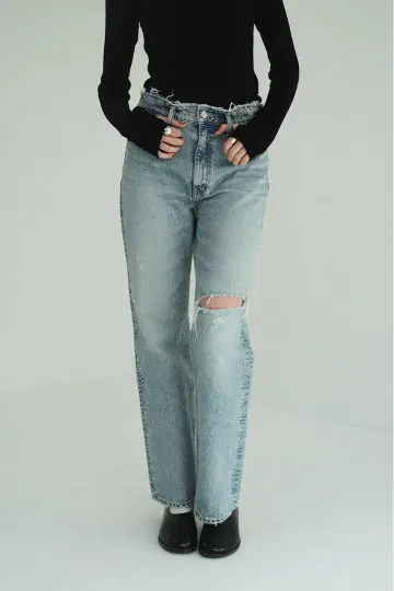 CLANE CRASH DENIM PANTS