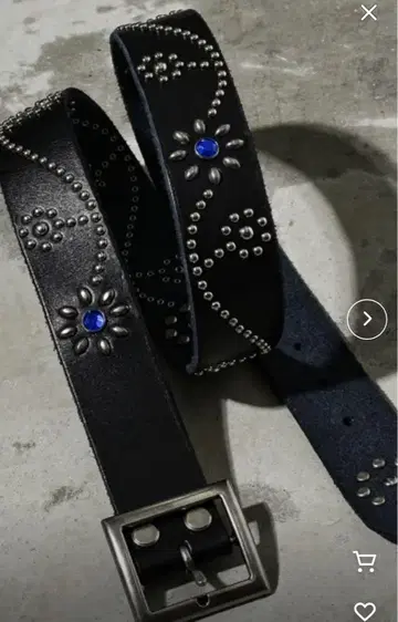 A'GEM/9x.kom [ A'gem/에이젬 ] 플라워 스터드 벨트