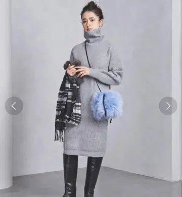 UNITED ARROWS 터틀넥 니트 스웨터