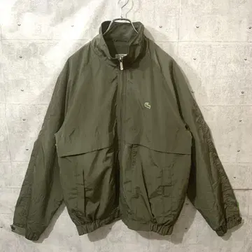 LACOSTE 라코스테 블루종 나일론 자켓 카키 빈티지