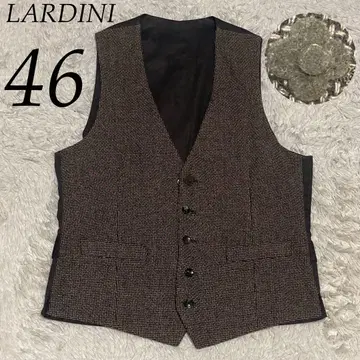 LARDINI [근년 고년식] 부토니에르 브라운 브라운 베스트 베스트