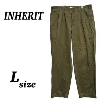 [ INHERIT ] 베이커 팬츠 카키 밀리터리 빅 사이즈
