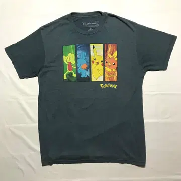 POKEMON T셔츠 L 포켓몬 피카츄 차콜 그레이