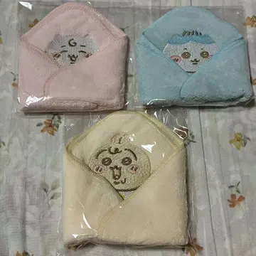 치이카와 Chiikawa Baby 아기 싸개 핸드 타월 하치와레 토끼