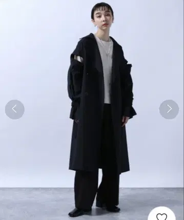 HARE 하레 2WAY 슬리브 트렌치코트 롱 코트