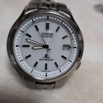가동품 CITIZEN ATTESA 솔라 전파 시계 남성용 19.5