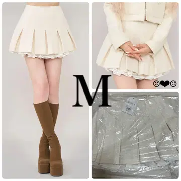 Darich 스팽글 트위드 미니 스커트 아이보리 M