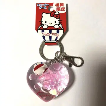 헬로키티 워터돔 키링 하트