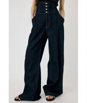 MOUSSY 마우지 코르셋 디자인 배기 데님 팬츠