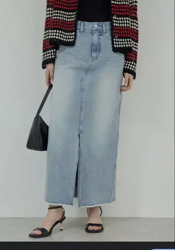 gallardagalante 슬릿 데님 스커트