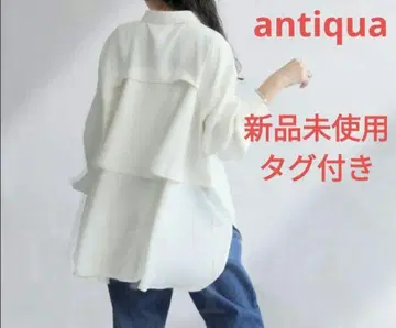 antiqua 안티카 택 포함 미사용 새상품 백 플레어 셔츠