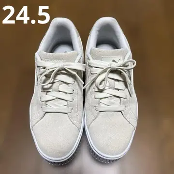 [ 푸마 ] 통굽 스니커즈 스웨이드 24.5
