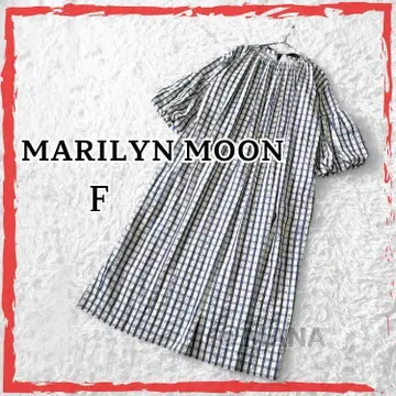 컨디션 최상 MARILYN MOON 벌룬 슬리브 박스 원피스