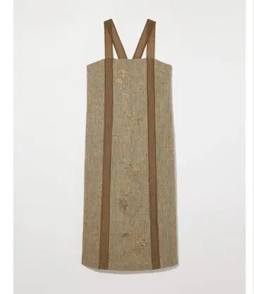 LOTUS EMBROIDERY LINEN ONEPIECE eaphi