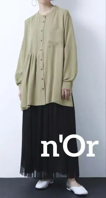 미사용 n'Or 누아르 아지메 셔츠 안티카 antiqua 소말리아