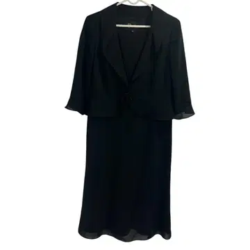 SOIR 도쿄 소와르 블랙 원피스 수트 프릴 소매 포멀 9호