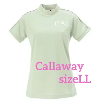 Callaway 여성용 모크넥 반팔 셔츠 sizeLL