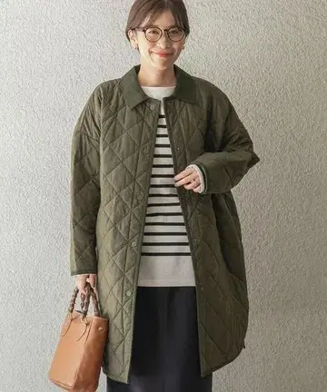 어반 리서치 도어스 [ 발수 ] 라이트 퀼트 스테인 칼라 롱 자켓