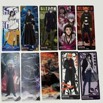 BLEACH 카드껌 책갈피 클리어 카드 묶음 판매
