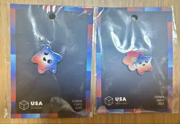 EXPO2025 오사카 만박 미국 핀 배지 USA 스파크