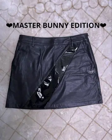 MASTER BUNNY EDITION 가죽 스커트