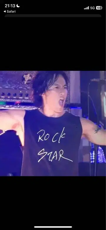 B'z 이나바 코시 rockin' star ROCK STAR T셔츠 L