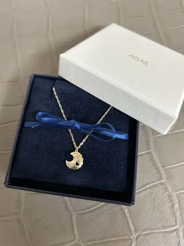 [ ahkahblanc ] K10YG 다이아몬드 목걸이
