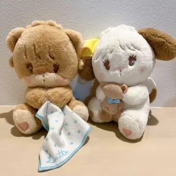 mikko 미코 제일복권 라떼 수플레 봉제 인형 2종 세트