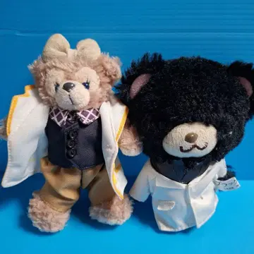 니노미야 카즈나리 블랙페앙 더피 아라시학 봉제 인형 2개 세트