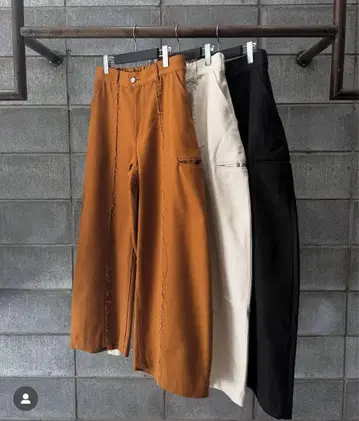 rin / OX DD Switch Wide Pants BRW ttaggg
