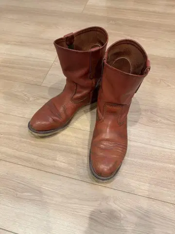 RED WING 브라운 가죽 부츠 7 1/2 레드윙 페코스