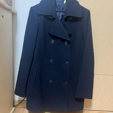네이비 울 피코트