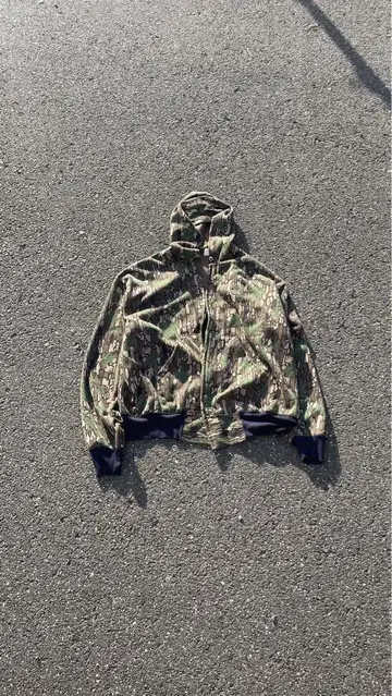 90s ACE SPORTSWEAR 카모플라쥬 후드 후드티 하자품