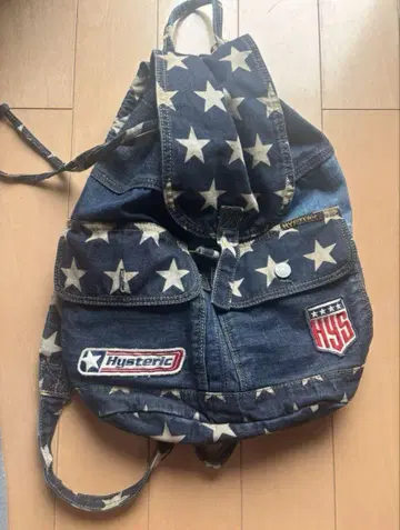 HYSTERIC GLAMOUR 별 패턴 데님 백팩
