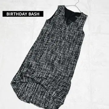 BIRTHDAY BASH V넥 원피스 트위드