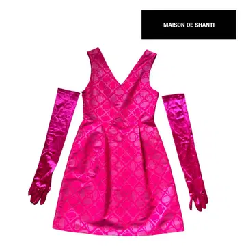 MAISON DE SHANTI 핑크 원피스 메조