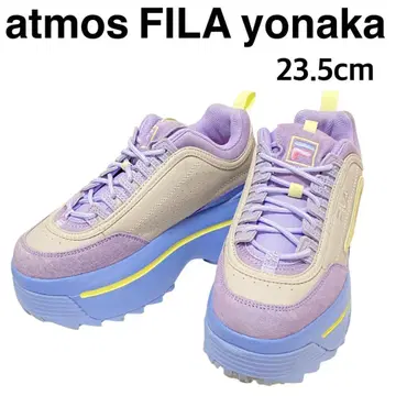 atmos FILA 통굽 스니커즈 퍼플 x 블루 23.5cm