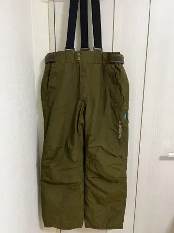 시마노 SHIMANO 방한 바지 M 사이즈 올리브색
