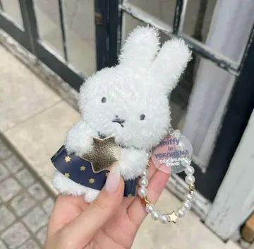 MIIA 요코하마 한정판 미피 별 패턴 백참 블랙