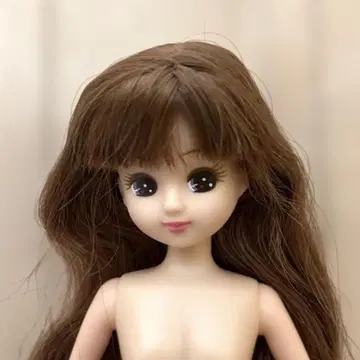 리카짱 인형 본체 브라운색 긴 머리