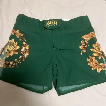 AMNJX 꽃무늬 그린 숏팬츠 M