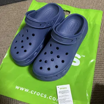 [ 새상품급 ] crocs 통굽 베이 크로그 W10 블루