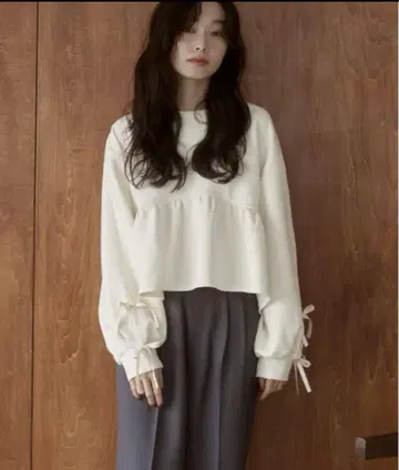 moi tytto 소매 리본 튜닉