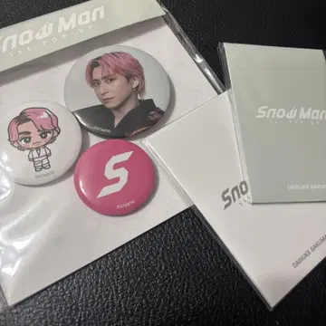 SnowMan 팝업 카드팩 A B 캔뱃지 사쿠마 다이스케 한국