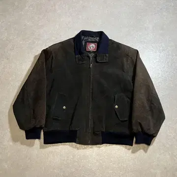 00s 90s archive 가죽 자켓 블루종 스웨이드 느낌 짧은 기장