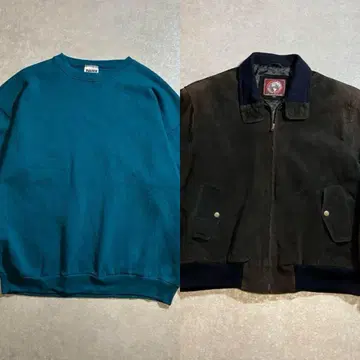 00s 90s archive 가죽 자켓 블루종 스웨이드 느낌 짧은 기장