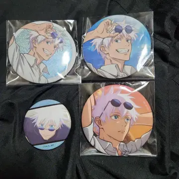 주술회전 고죠 회옥옥절 복권 캐릭터 배지 캔뱃지 세트