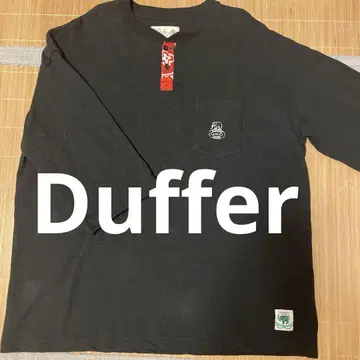 Duffer 블랙 7부 소매 티셔츠 [ 정가 15400엔 ]